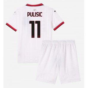 AC Milan Christian Pulisic #11 Gostujuci Dres za Dječji 2024-25 Kratak Rukavima (+ kratke hlače)